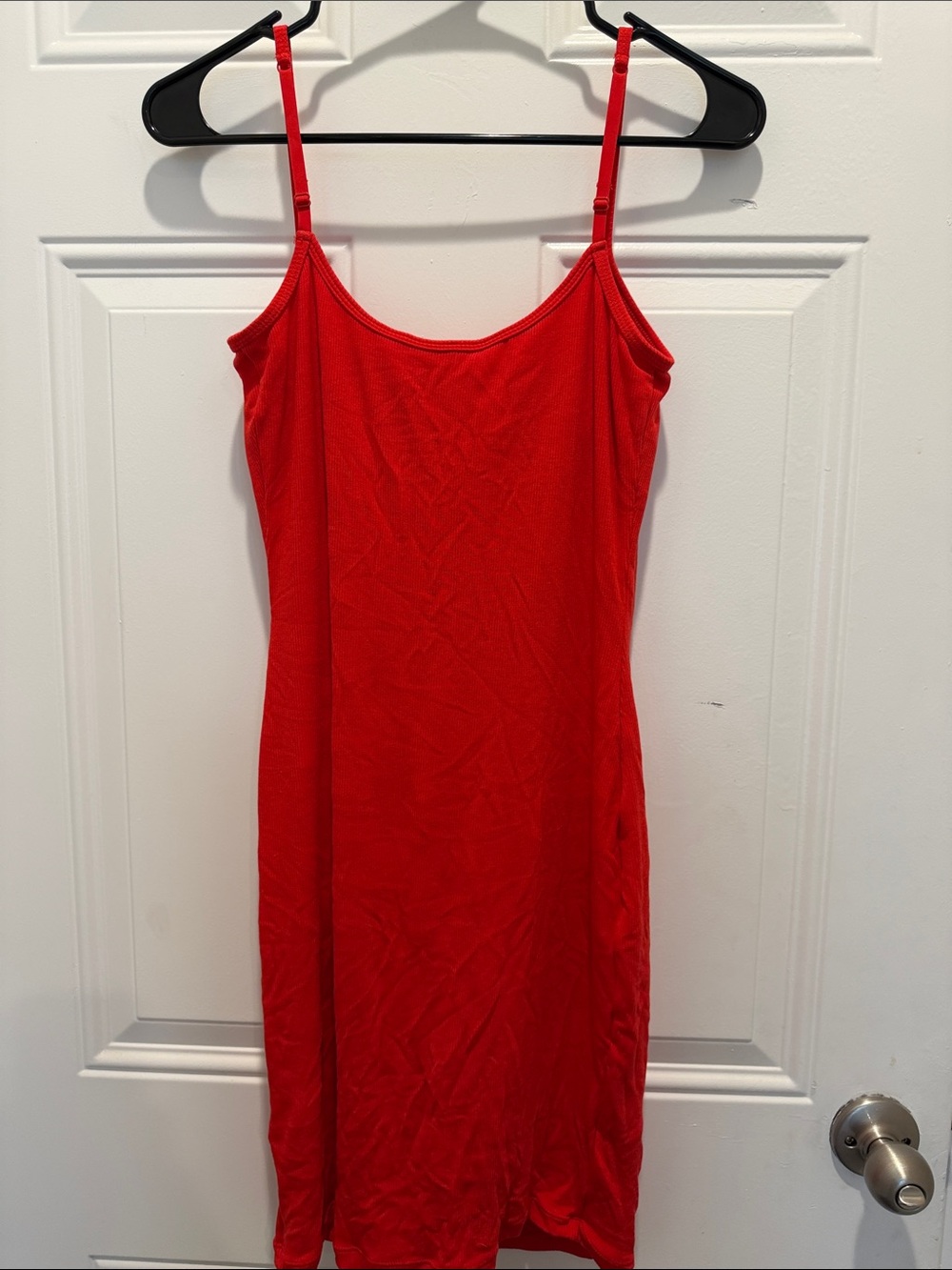 NWT Popilush Red Spaghetti Strap Slip Dress with built in shapewear- Women - Picture 4 of 4